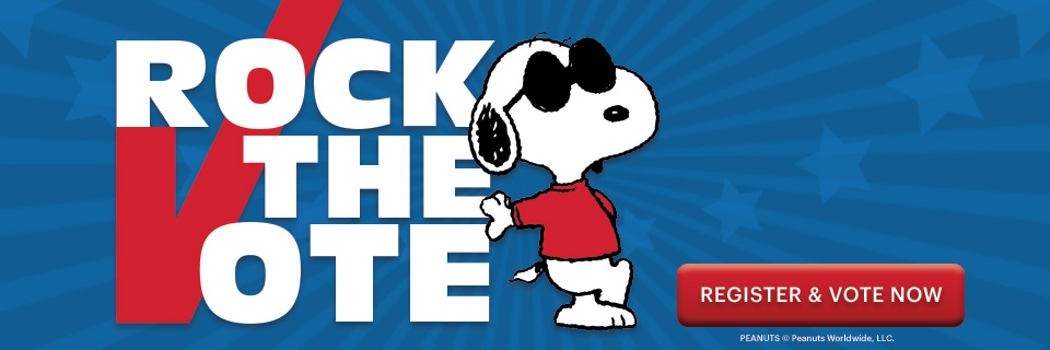 Peanuts Rock the Vote