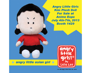 Angry Little Girls Plush Kim from Lela Lee for sale at Anime Expo July 4th - 7th