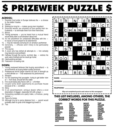 Advertising A Poster Advertising A Theatrical Production Crossword Clue